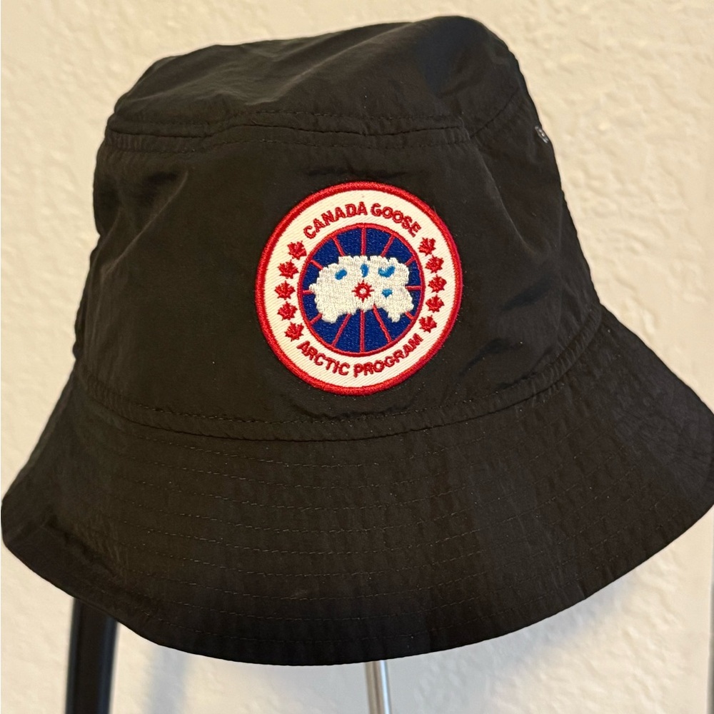 Canada Goose Black and White Hat